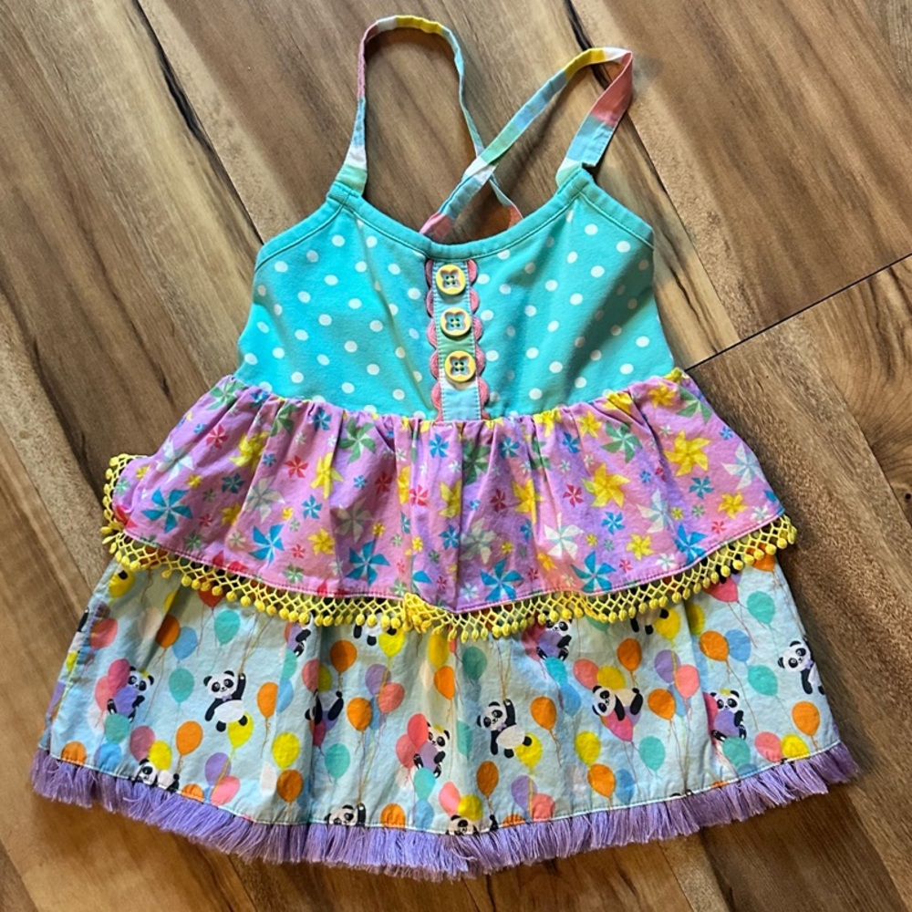 Matilda Jane Colorful Polka Dot and Panda Dress - Picture 5 of 6